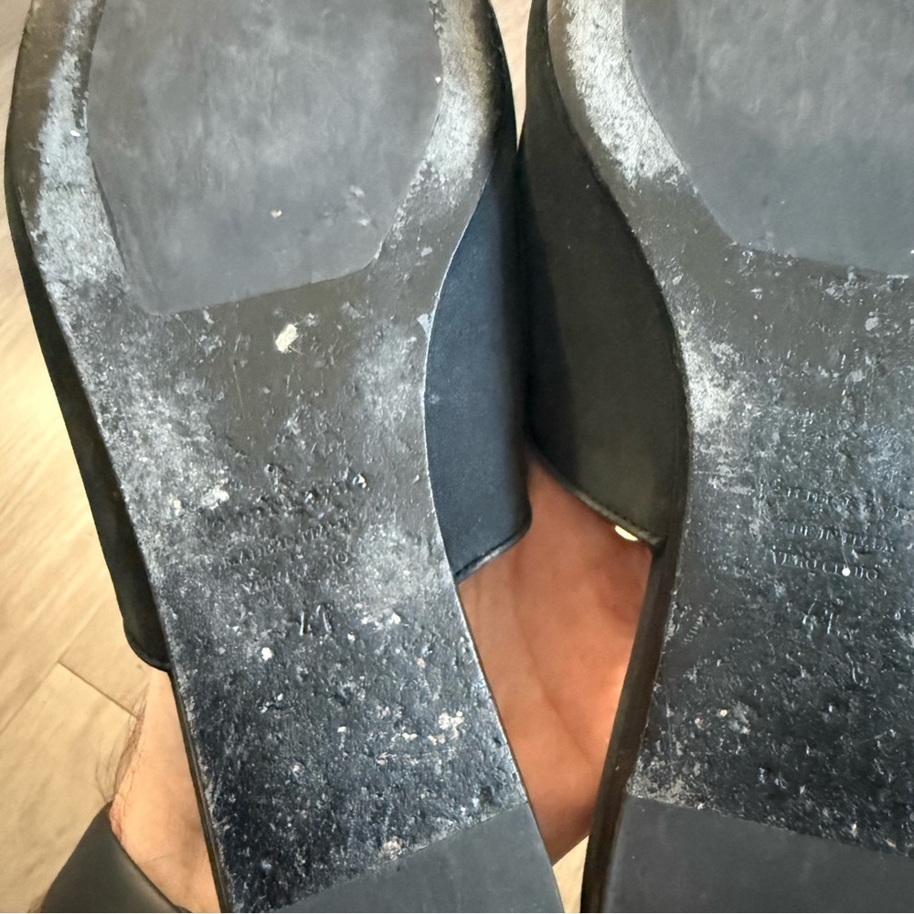 Jenni Kayne Black Suede Pointed-Toe Mule Flats - Picture 4 of 4